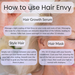 Vitality Hair Envy scalp massage scene conveys soothing, nourishing routine