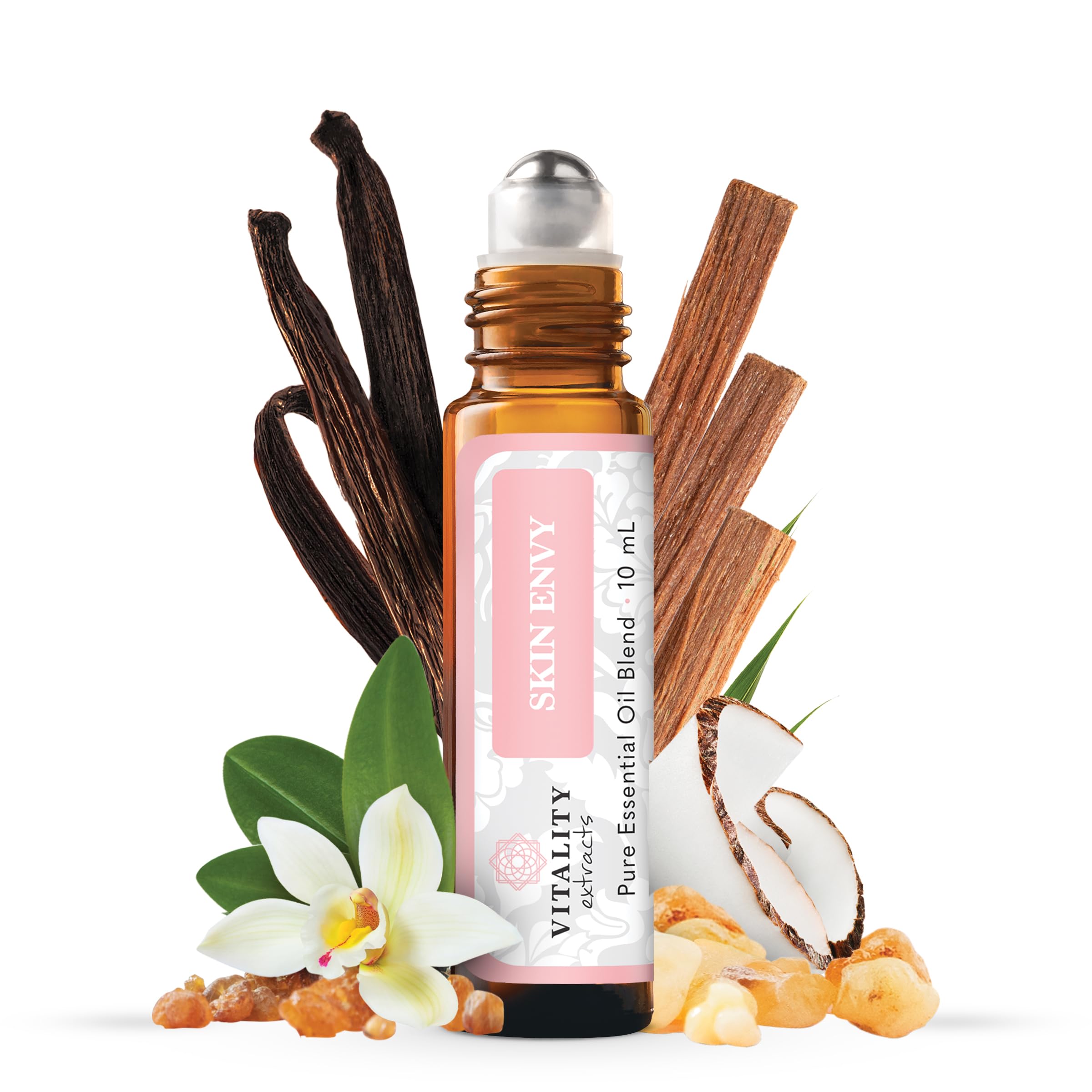 Vitality Skin Envy serum bottle with pump for easy daily hydration.