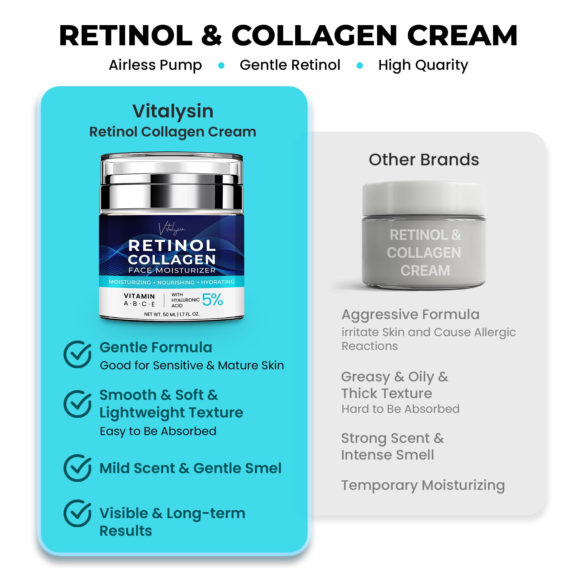 Vitalysin hydration boost emphasizes hyaluronic acid delivering deep moisture.