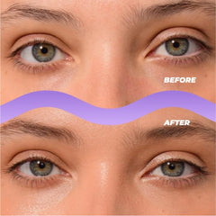 Close-up of Vitamasques lavender hydrogel eye pads for soothing under-eye comfort