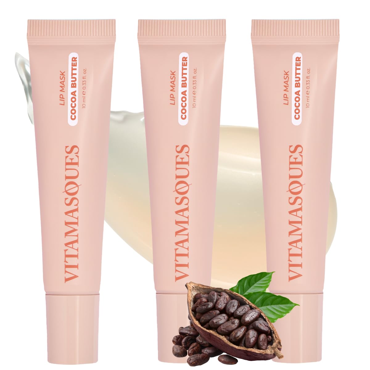 Vitamasques Lip Mask packaging showcases a sleek, Korean-inspired design for premium lip care.