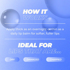 Vitamasques Lip Mask vitamin and oil blend supports nourished lips.
