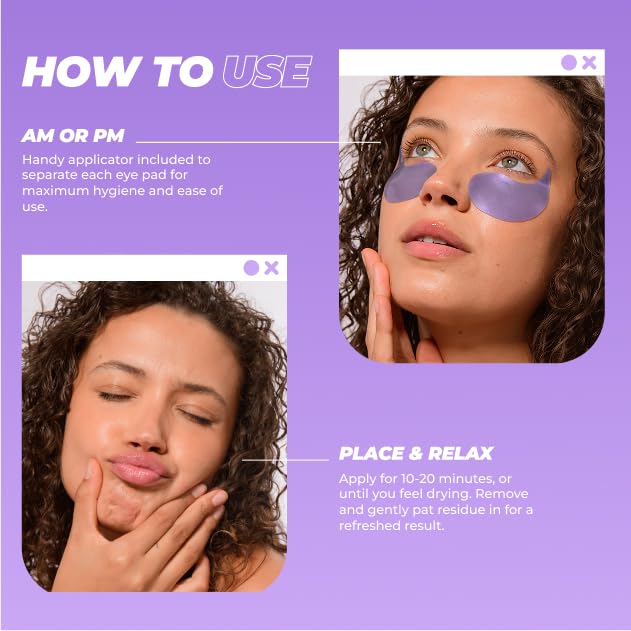 Vitamasques eye pads with vegan peptides for firming under-eye skin