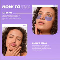 Vitamasques eye pads with vegan peptides for firming under-eye skin