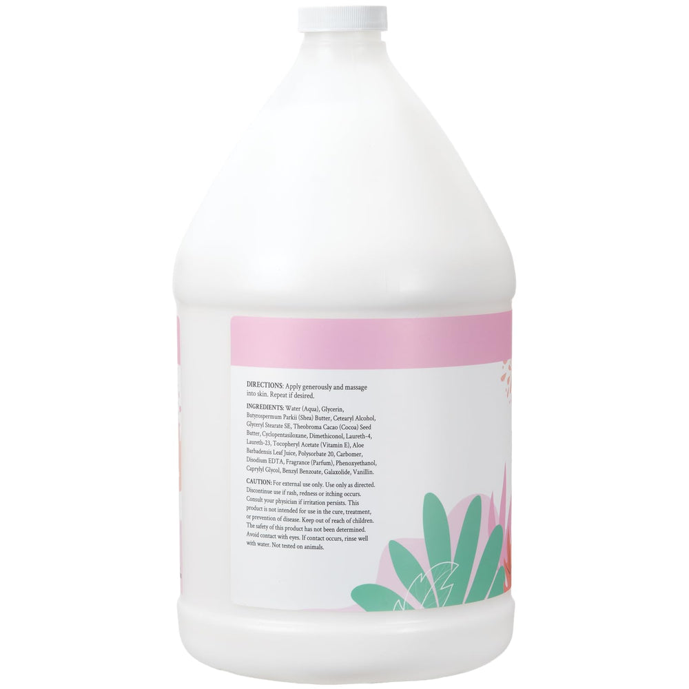 Vitamin E, aloe vera and shea butter blend on packaging for nourishing skin care