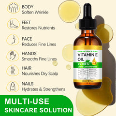 Vitamin E oil 2-pack may support scar and stretch-mark appearance
