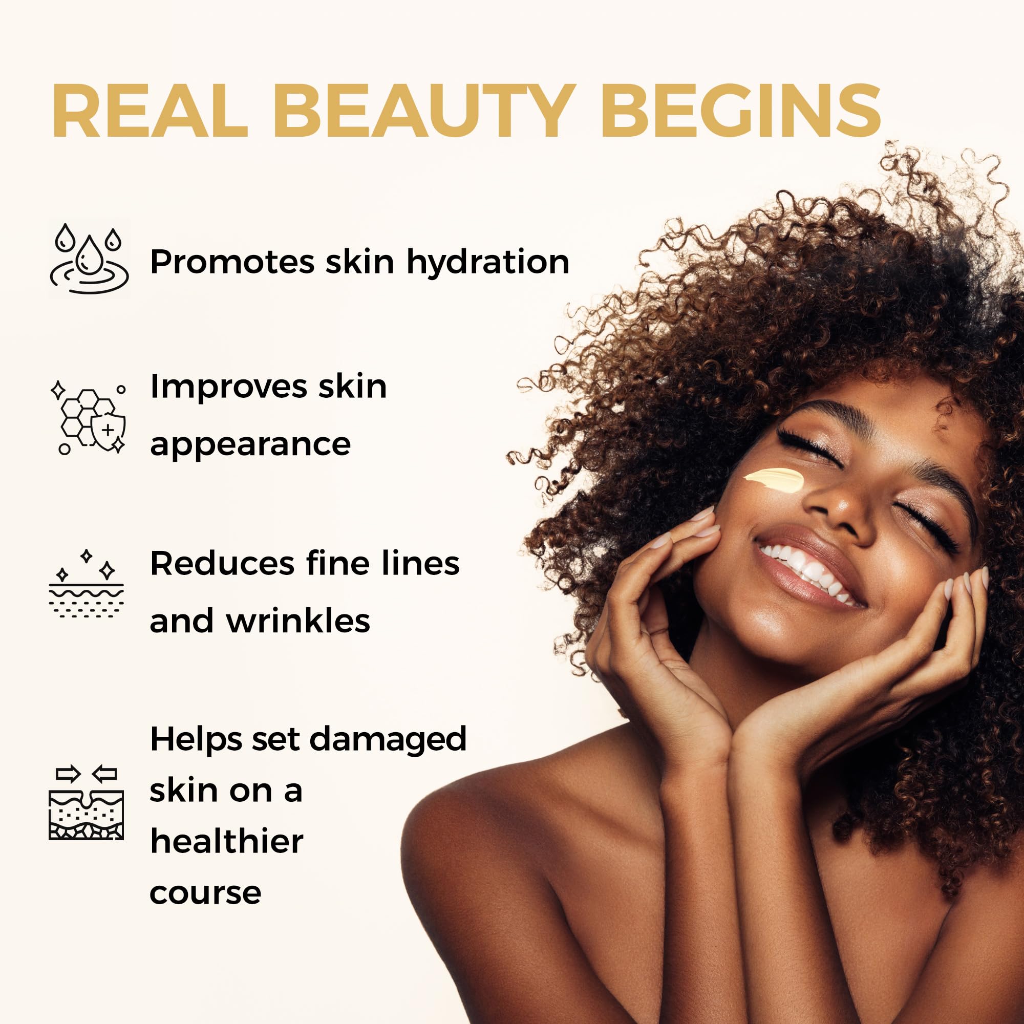 Vitamin World Retinol Cream texture on skin demonstrates quick absorption.
