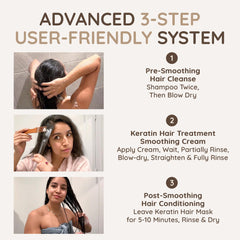 VITAMINS Hair Cosmetics before-after shows dramatic transformation and revived texture