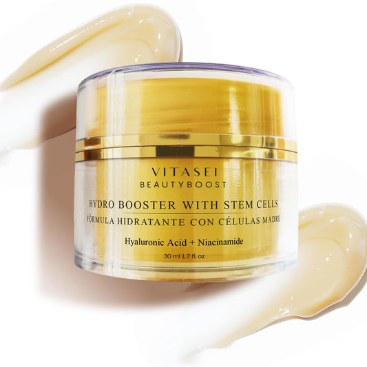 VITASEI Beautyboost Hydro Booster jar front for hydrated skin