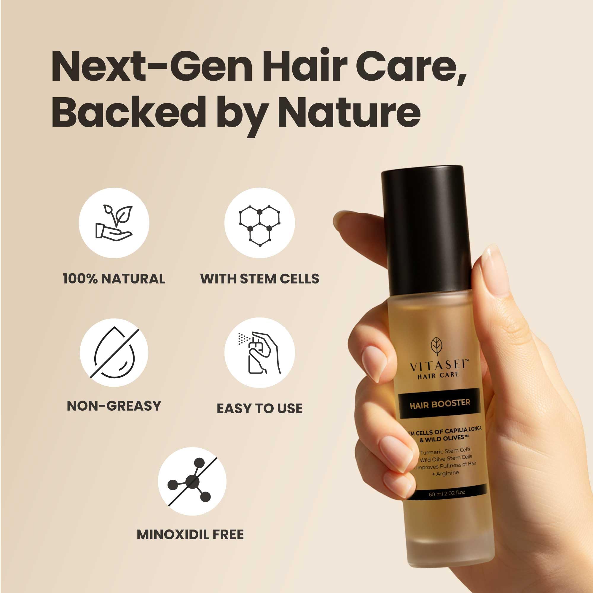 Vitasei Hair Booster ingredients coffee seed highlighting antioxidant benefits