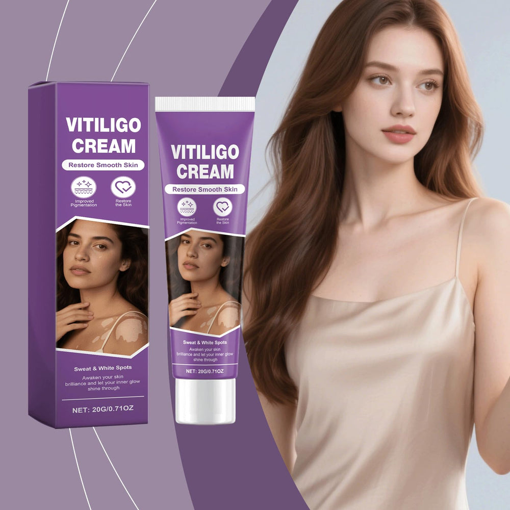 Closeup of Vitiligo Cream jar showing smooth texture for quick application.