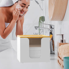 VITVITI bamboo lid doubles as lid storage for small items.