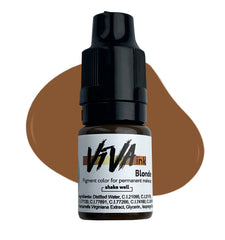 VIVA INK eyebrow pigment blonde bottle for long-lasting color.