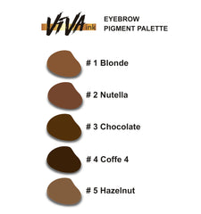 VIVA INK blonde shades can be mixed for personalized brow tones.