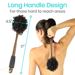 Vive firm handheld loofah for effective exfoliation on rough areas