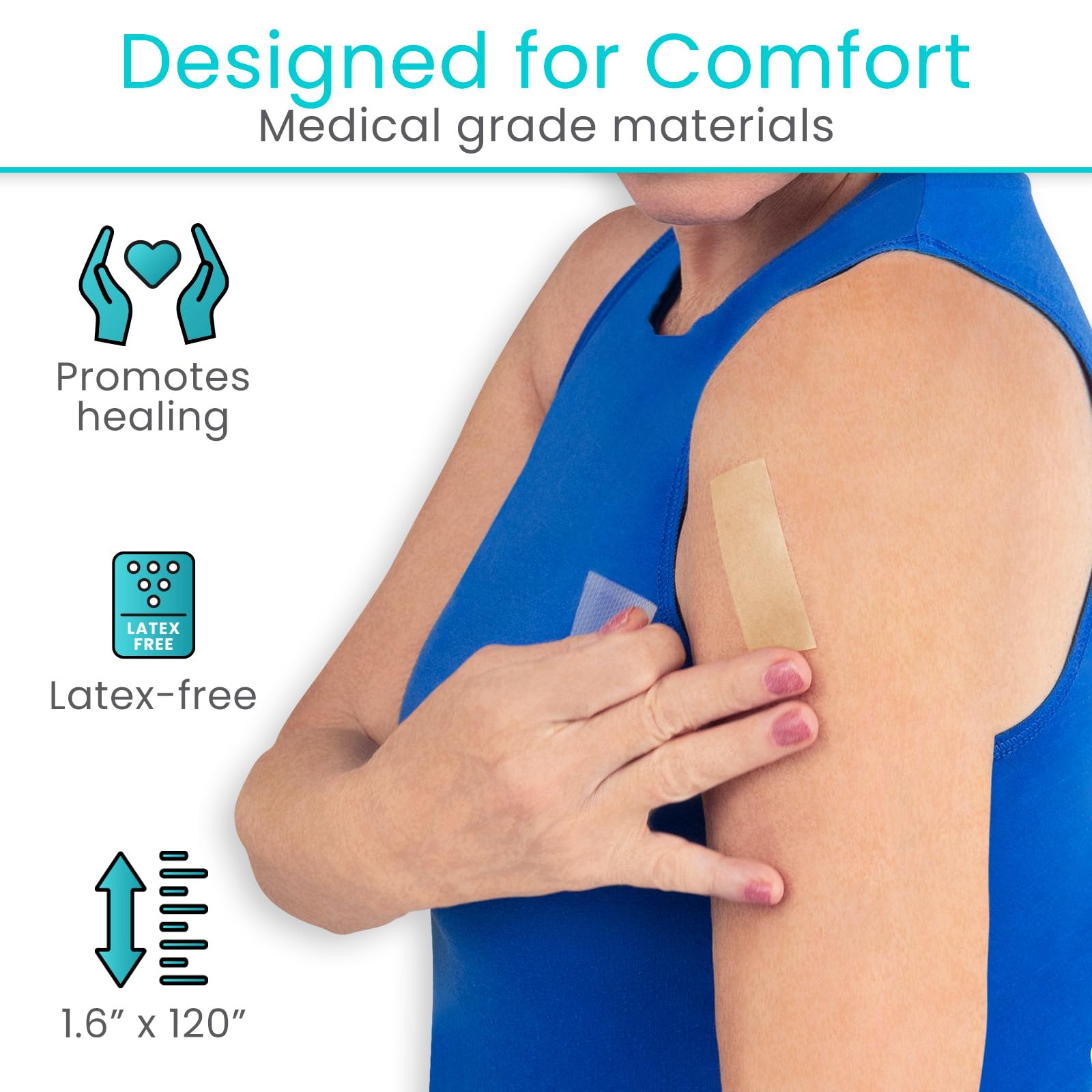Vive Care scar tape for surgical scars provides discreet daily wear