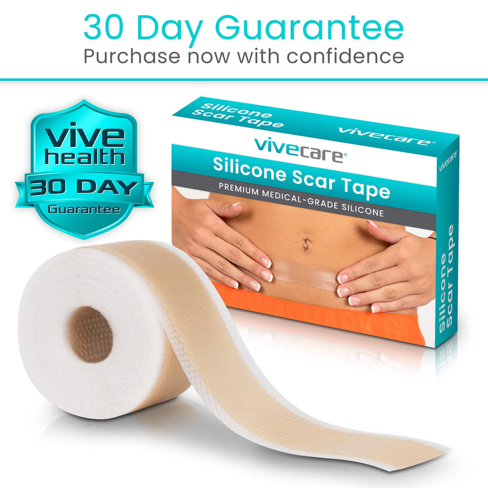 Vive Care packaging with instructions for easy scar management