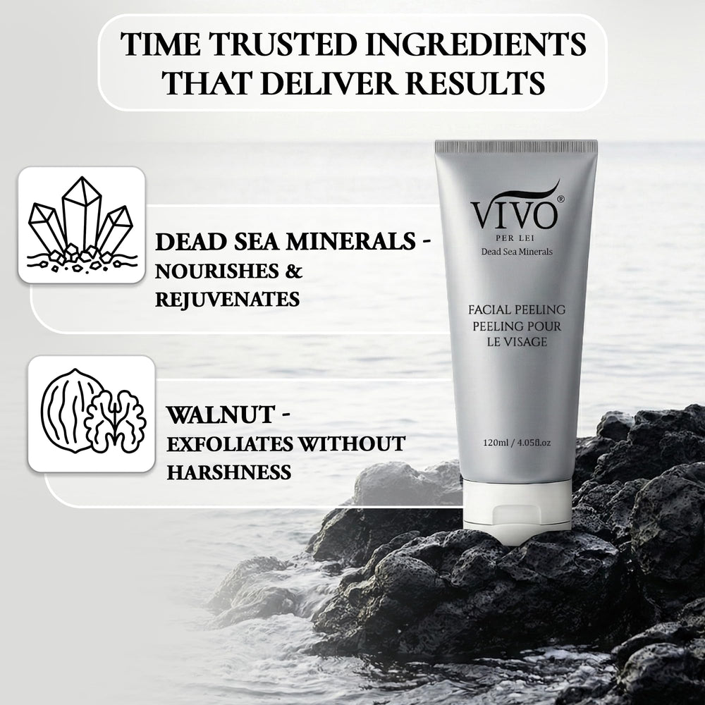 4oz Vivo Per Lei peeling gel tub ready for home use.