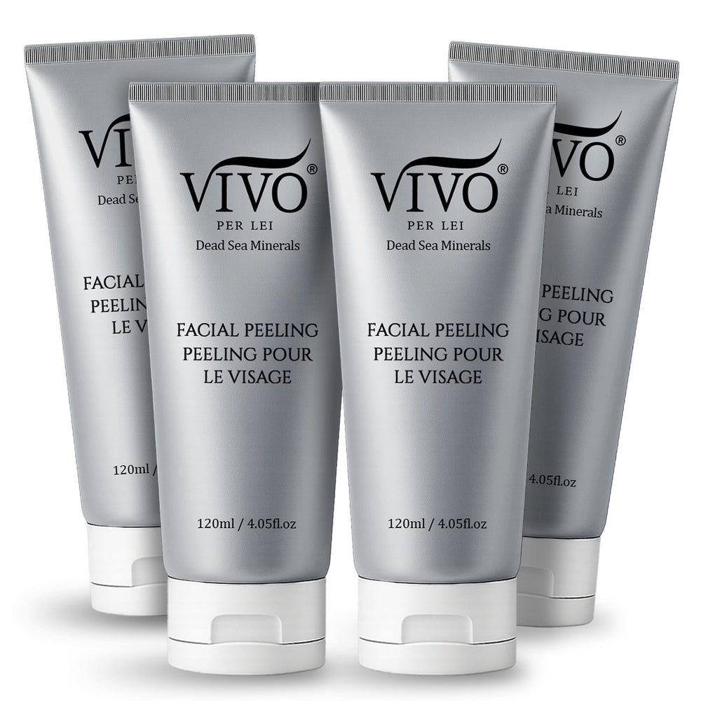 Vivo Per Lei facial peeling gel packaging highlighting gentle exfoliation for sensitive skin.