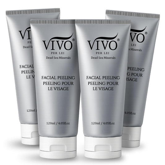 Vivo Per Lei facial peeling gel packaging highlighting gentle exfoliation for sensitive skin.