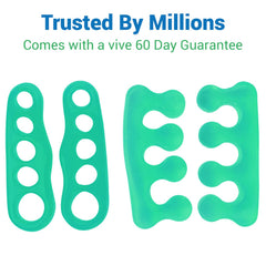 ViveSole easy-clean and reusable toe separators ready for next use.