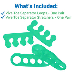 ViveSole toe stretcher and loops shown for toe flexibility and circulation.