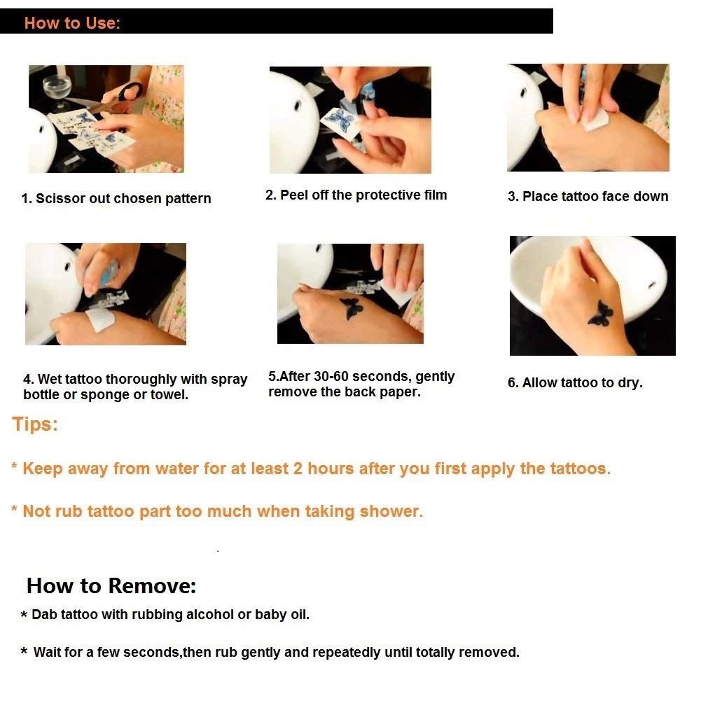 VIWIEU gift-ready temporary tattoos perfect for parties and festivals.
