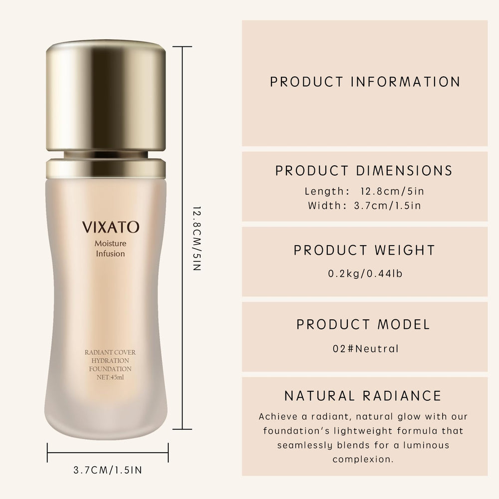 VIXATO Foundation Concealer packaging promotes easy shopping and product protection.