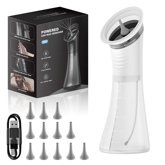 VLINGQI upgraded ear wax removal with LED display for precise control during cleaning.