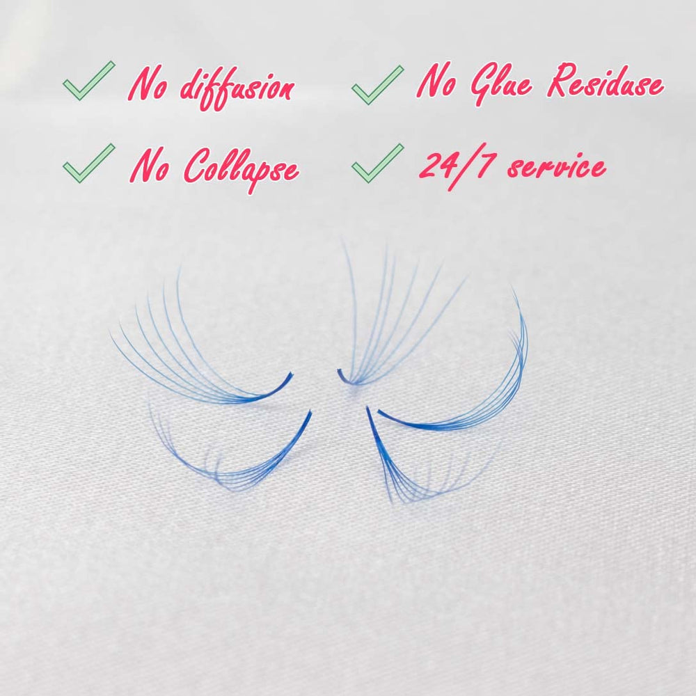 VNESUPPLY VNE500 D curl 12mm lashes closeup for defined curl and length.
