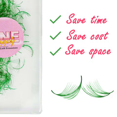 VNESUPPLY VNE500 Russian volume lashes closeup showing precise, fluffy fans.