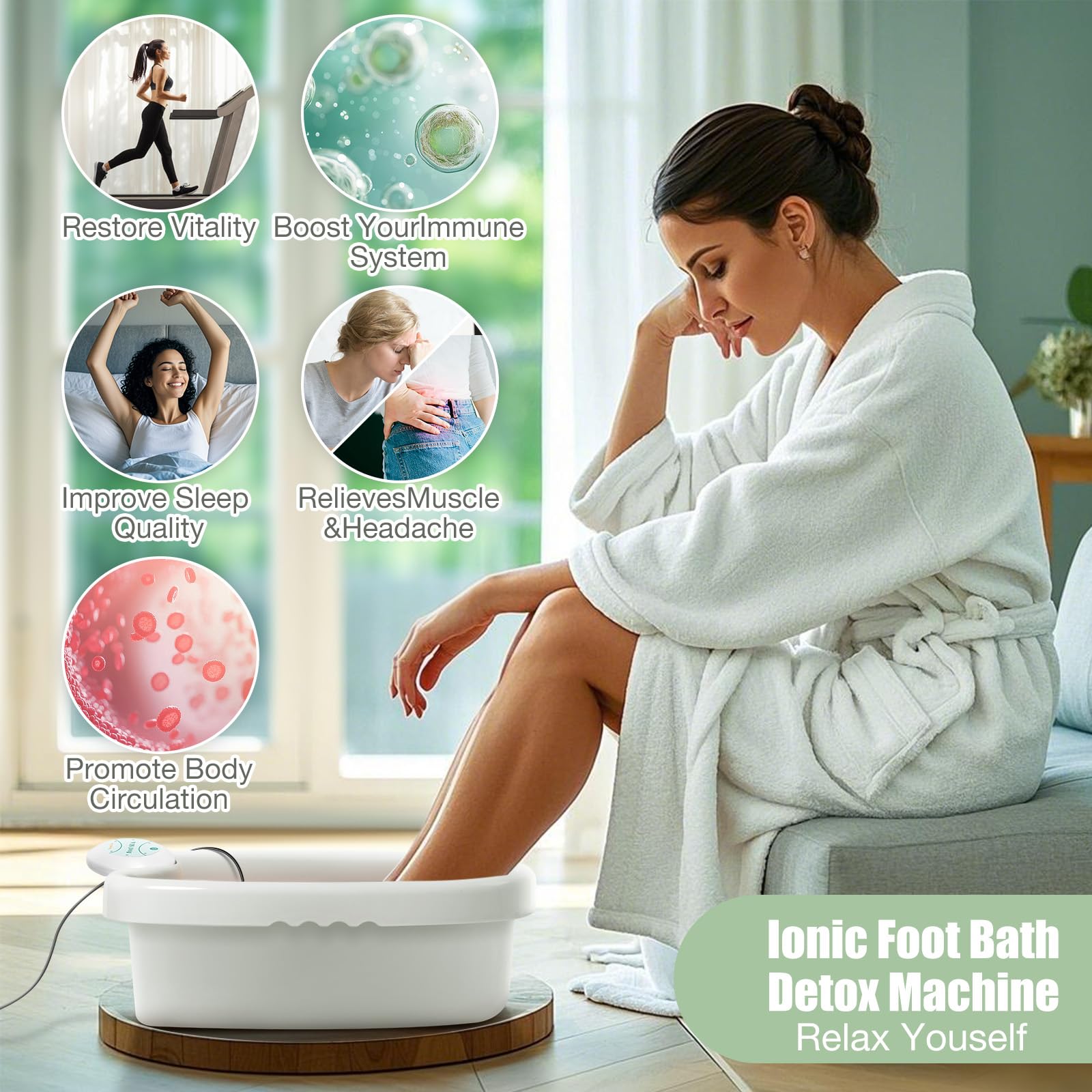 VnioLife Home spa setup highlighting convenient at-home wellness