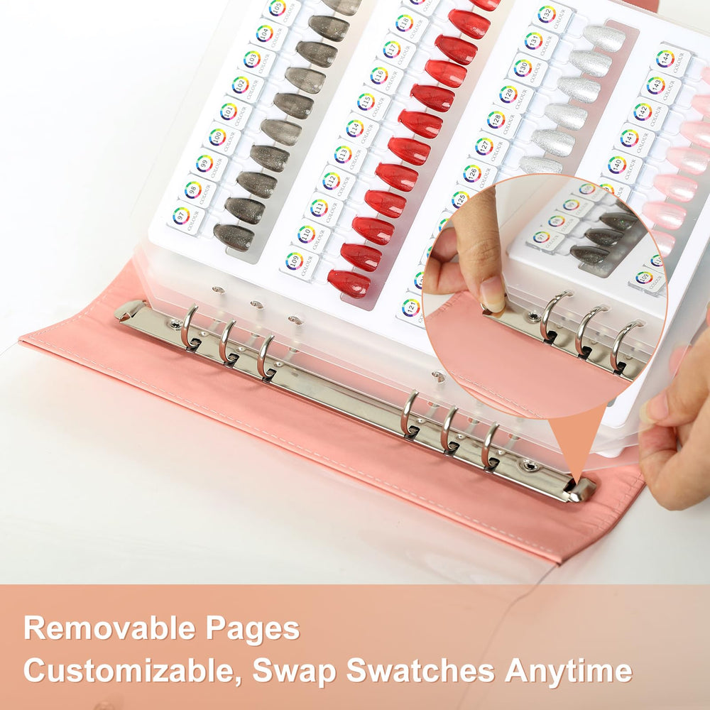vnjaoi magnetic nail tips sample helps quick shade testing on demand.