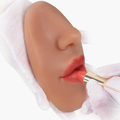 Vnmcry silicone-face model offering lifelike texture for realistic piercing angle simulations