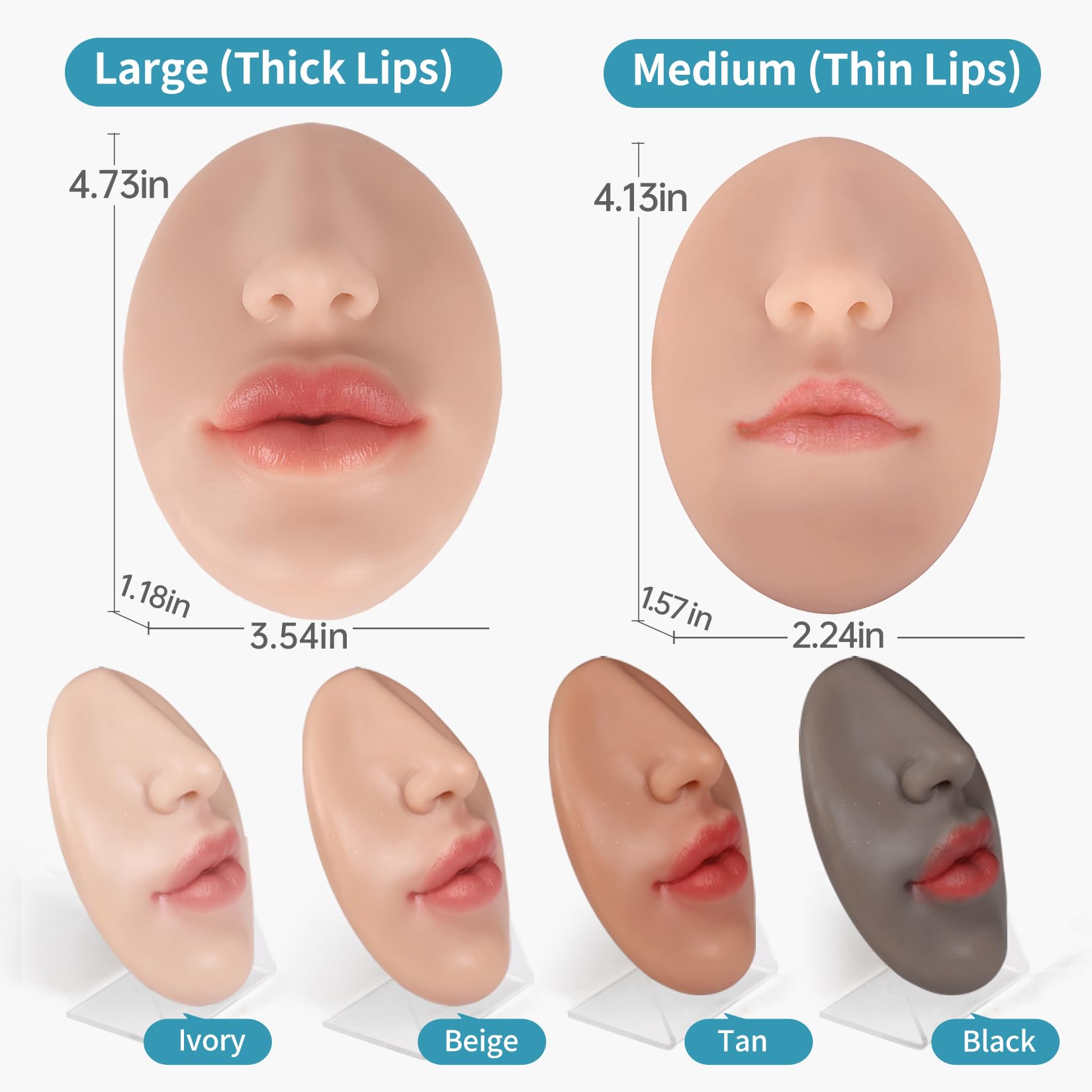 Vnmcry ivory nose with adjustable jewelry placement for versatile practice