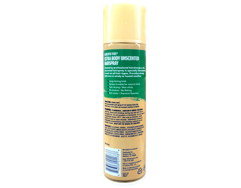 VO5 Crystal Clear Hairspray pack of six for home or salon use.