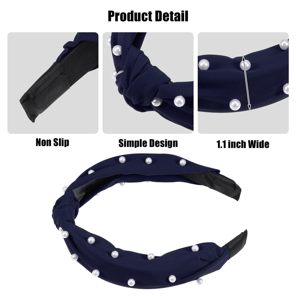 VOCOSTE headband fabric texture image emphasizes soft, sturdy cloth that holds hair neatly.