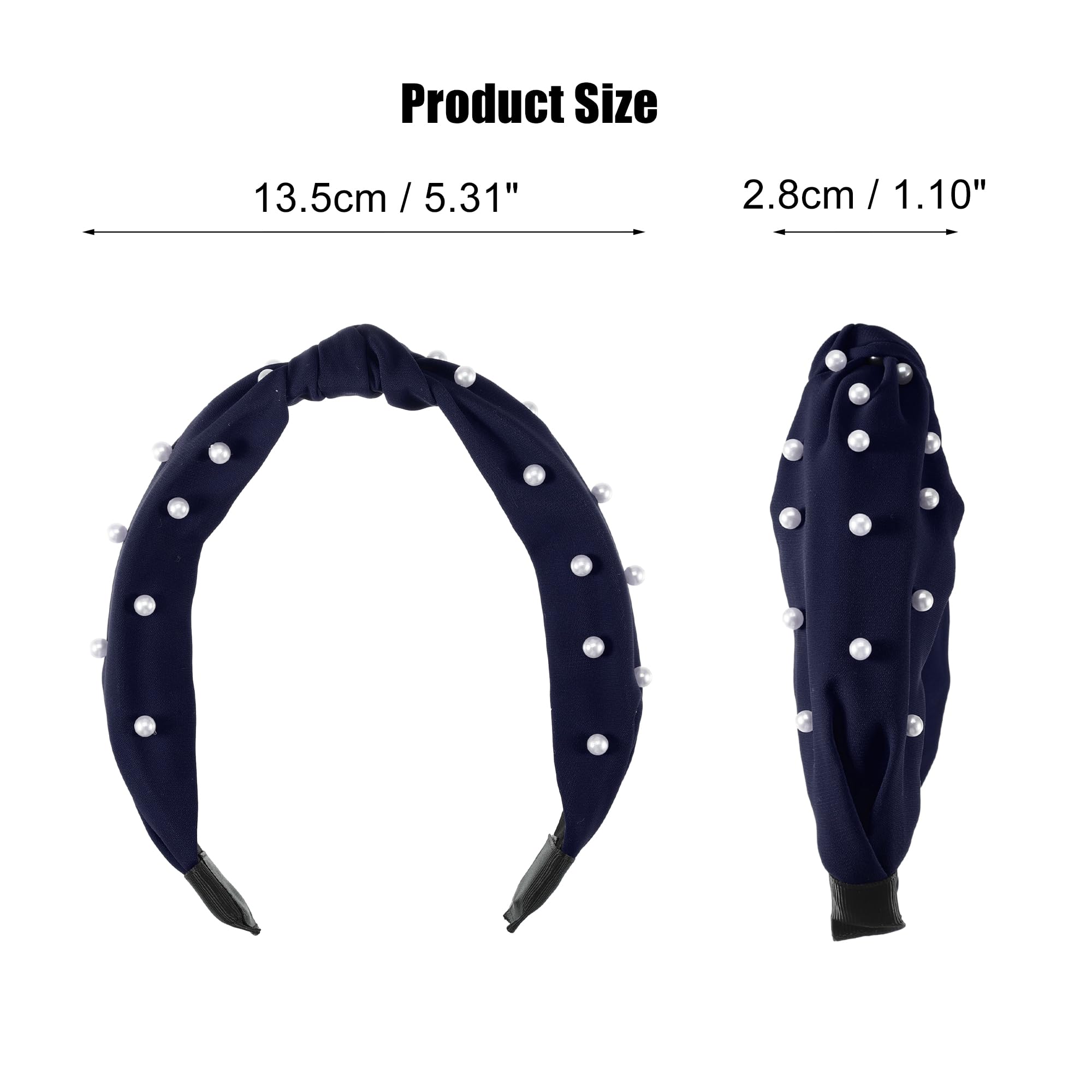 VOCOSTE satin headband on model demonstrates versatile styling for outfits and events.