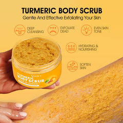 Open jar reveals creamy oil blend with coconut oil and turmeric extract.