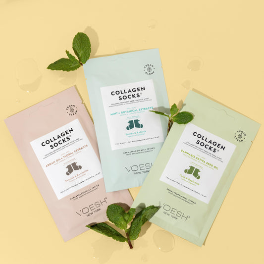 VOESH Collagen Socks for dry feet softening action to smooth skin