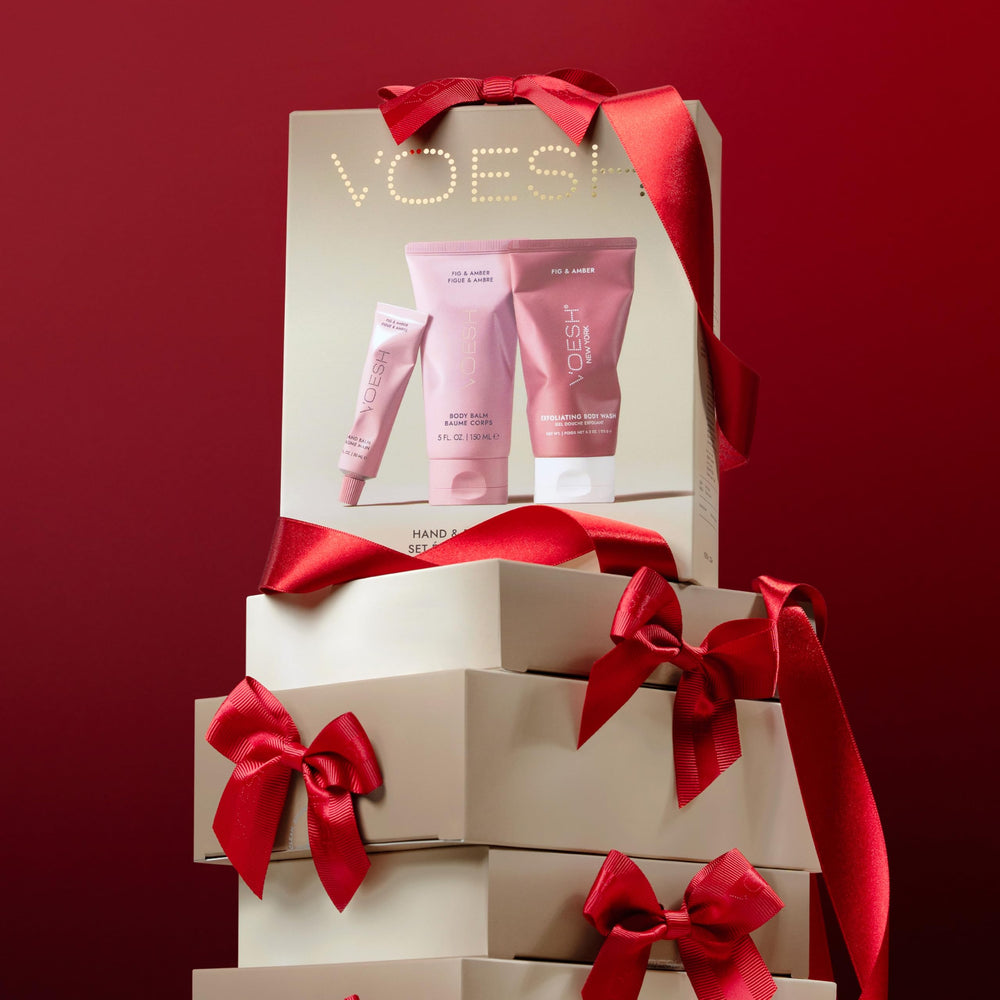VOESH Exfoliating Body Wash texture with sugar crystals