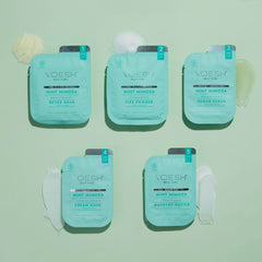 VOESH Mintmosa sugar scrub texture for smoother feet