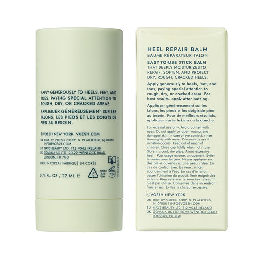 VOESH Solemate heel-softening action on rough, cracked skin.