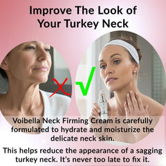 VOIBELLA Decollete Tightening Cream application yields smoother chest area