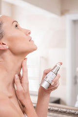 VOIBELLA Neck routine shot encourages easy daily skincare