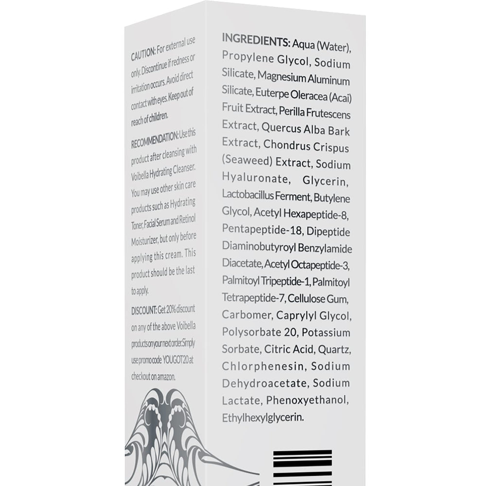 Voibella packaging with bottle and label communicates premium, cruelty-free skincare.