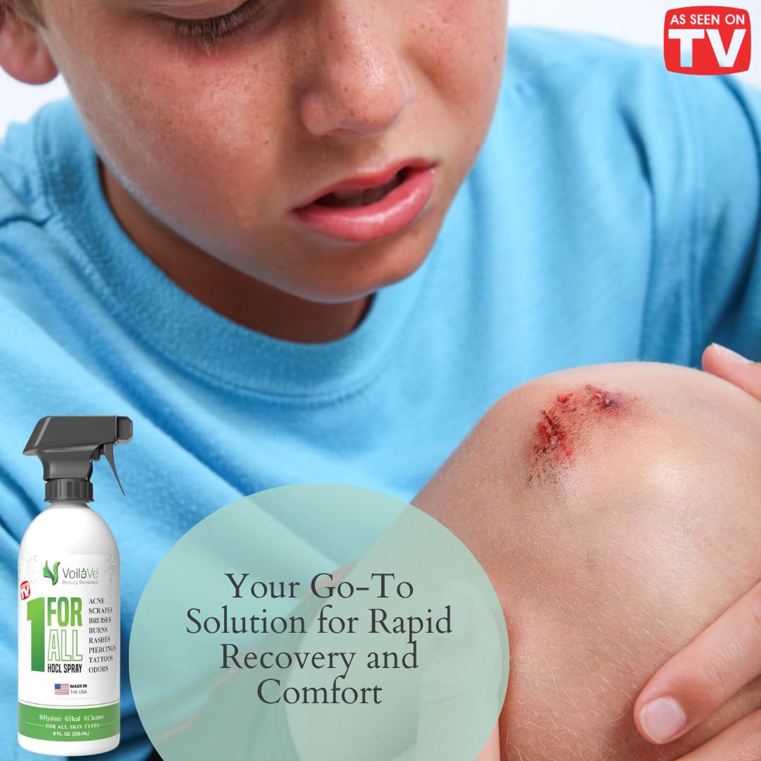 VoilaVe HOCl surface cleaner for kitchen and bathroom surfaces.