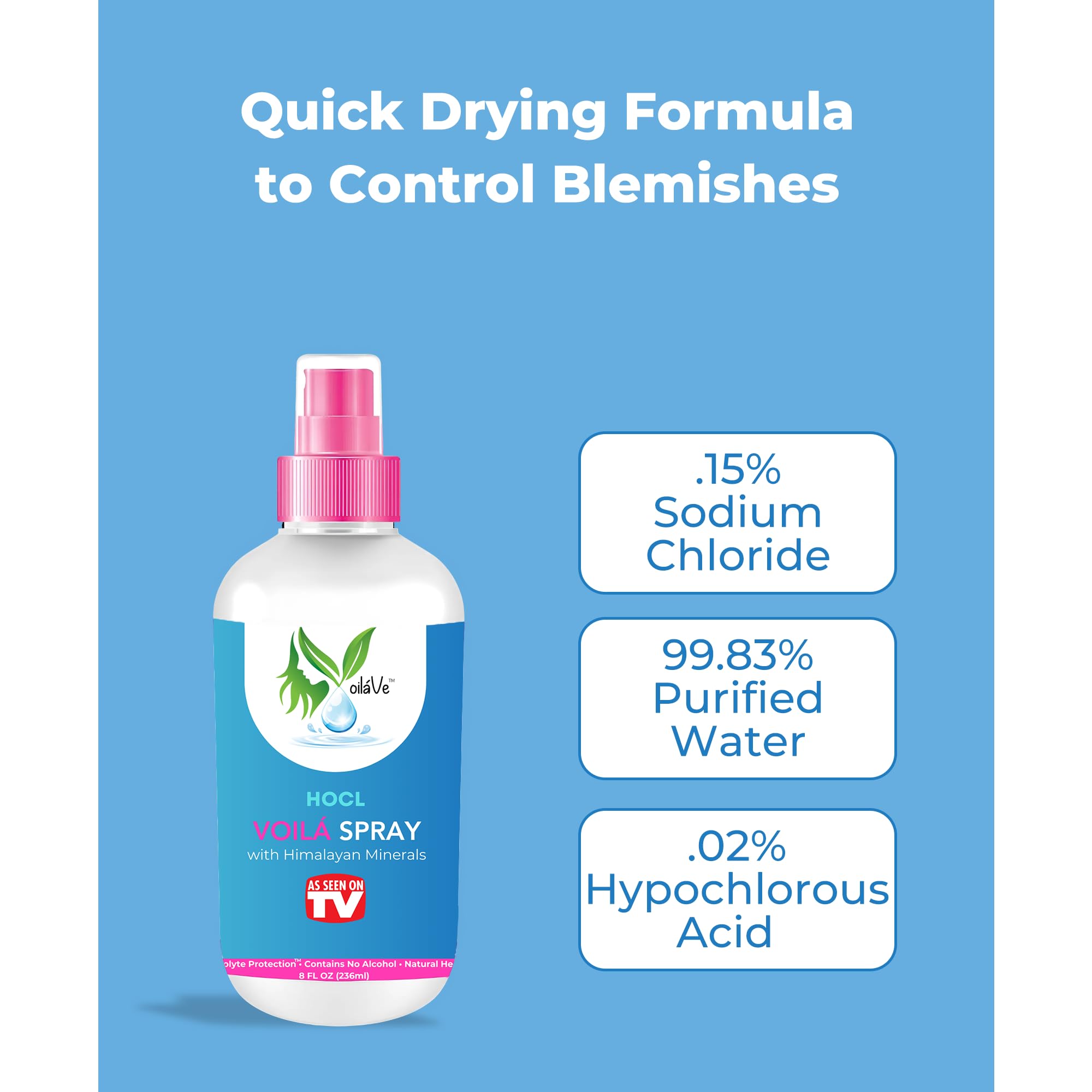 VoilaVe HOCL Spray after workout for quick skin cleansing.