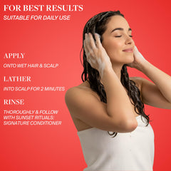 Voir Haircare Hyaluronic Acid Shampoo color protection concept with color-treated hair