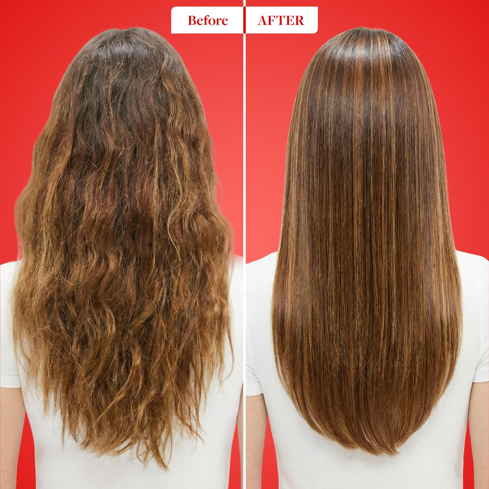 Voir Haircare Hyaluronic Acid Shampoo on hair shows frizz control and shine